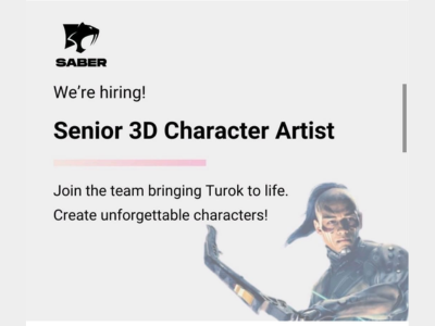 Senior 3D Character Artist required at Saber Interactive