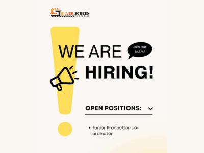 Silver Screen FX Studios is hiring Jr Production Coordinator