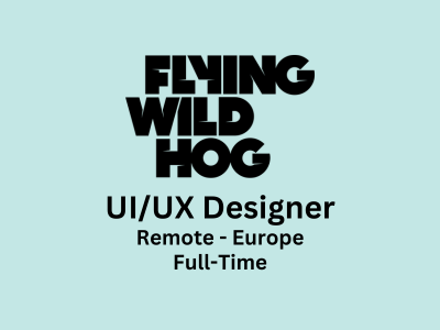 UIUX Designer required at Flying Wild Hog