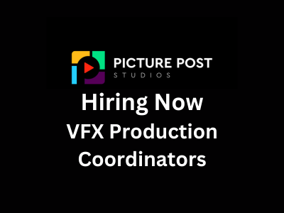 VFX Production Coordinators required at PicturePost Studios