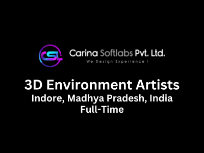 Walk-In Drive for 3D Environment Artists at Carina Softlabs