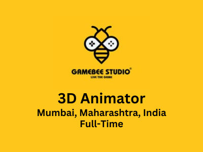 3D Animator required at Gamebee Studio