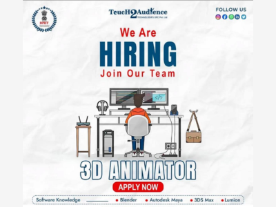 3D Animator required at Touch2Audience Technologies