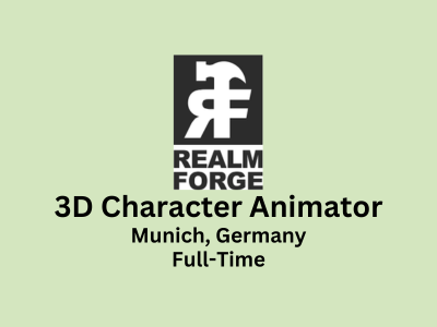 3D Character Animator required at Realmforge Studios