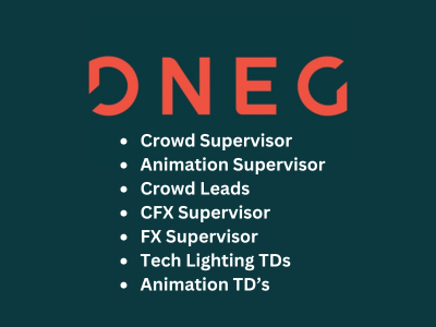 DNEG Animation India is looking for talented professionals