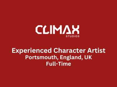 Experienced Character Artist required at Climax Studios