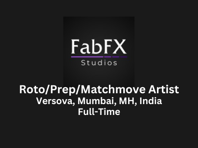 FabFX Studios is hiring RotoPrepMatchmove Artists