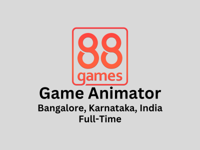 Game Animator required at 88 Pictures Games