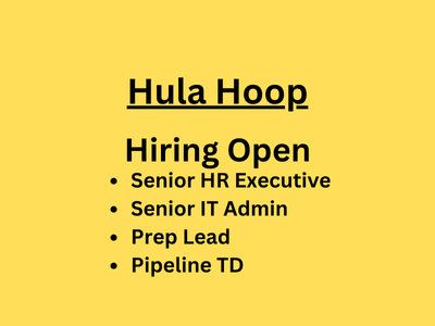 Hula Hoop is hiring for multiple positions