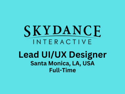 Lead UIUX Designer required at Skydance Interactive