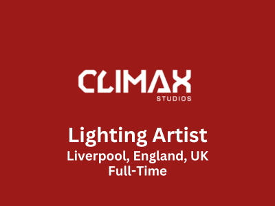 Lighting Artist required at Climax Studios