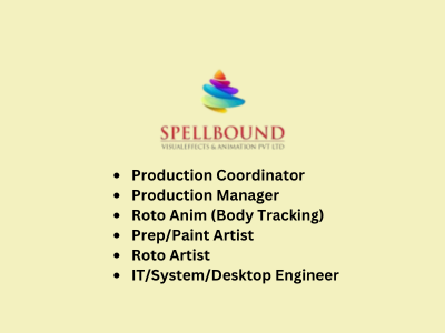 Multiple job openings at Spellbound Visual Effects & Animation