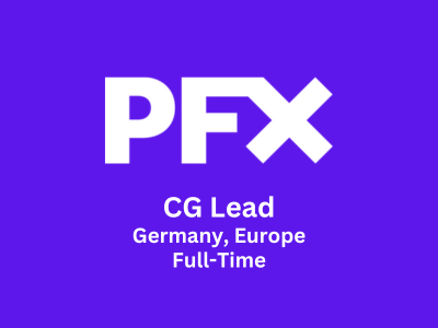 PFX is looking for the role of CG Lead