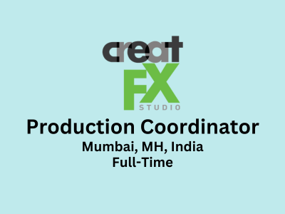Production Coordinator required at Creatfx Studio
