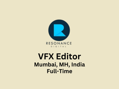 Resonance Digital is hiring for a Full-Time VFX Editor