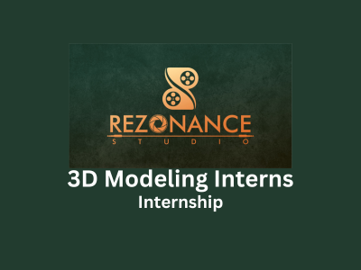 Rezonance Studio is looking for 3D Modeling Interns