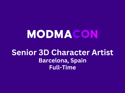 Senior 3D Character Artist required at Modmacon
