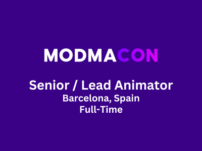 Senior  Lead Animator required at ModMacon