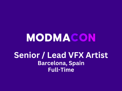 Senior  Lead VFX Artist required at Modmacon