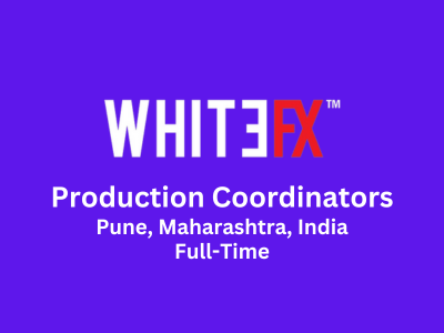 WhiteFX Studio is looking for Production Coordinators