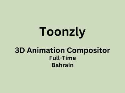3D Animation Compositor required at Toonzly