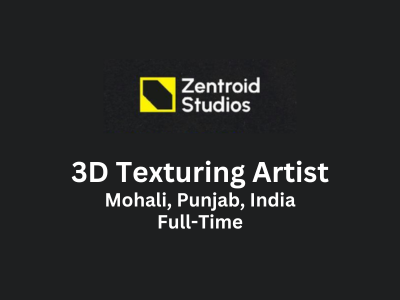 3D Texturing Artist required at Zentroid Studios