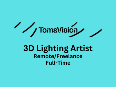 Freelance 3D Lighting Artist required at TomaVision