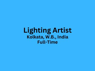 Full-time job opening for Lighting Artist