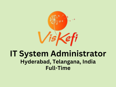IT System Administrator required at Viskefi Studios