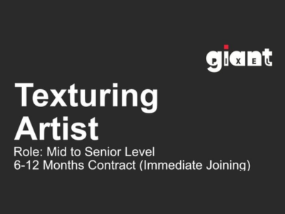 Immediate hiring for Texturing Artist at Giant Pixel