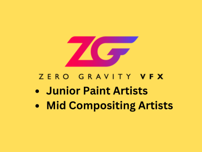 Latest job openings at Zero Gravity VFX