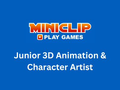 Miniclip is hiring Junior 3D Animation & Character Artist