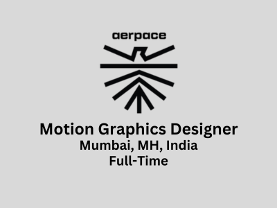 Motion Graphics Designer required at Aerpace Industries Ltd