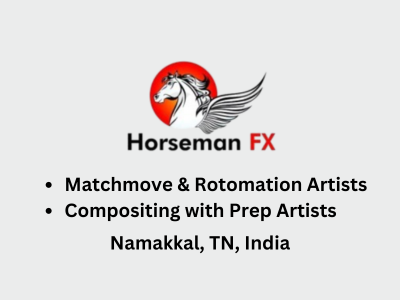 Multiple job openings at Horseman FX Studio