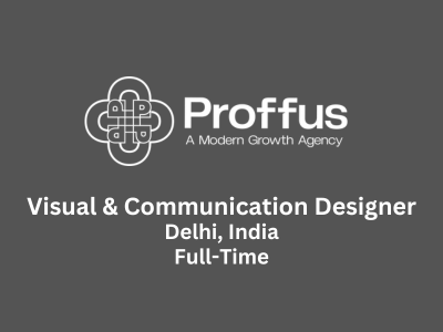 Proffus is hiring Visual & Communication Designer