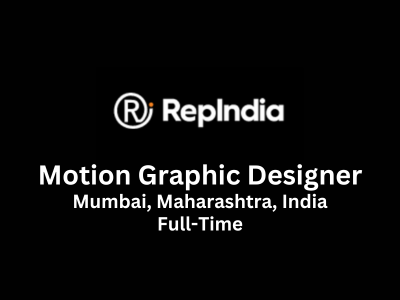 Replndia is looking for a Motion Graphic Designer 