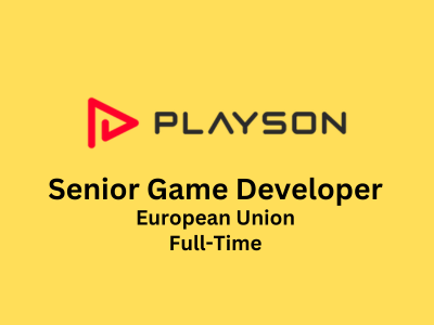 Senior Game Developer required at Playson