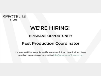 Spectrum Films is looking for a Post Production Coordinator 