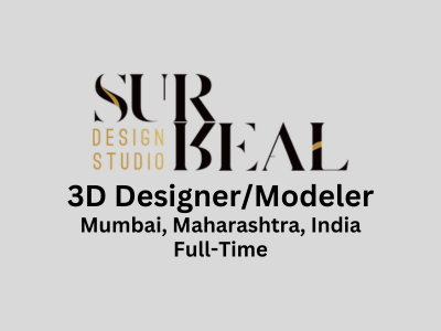 Surreal Design Studio is hiring 3D DesignerModeler