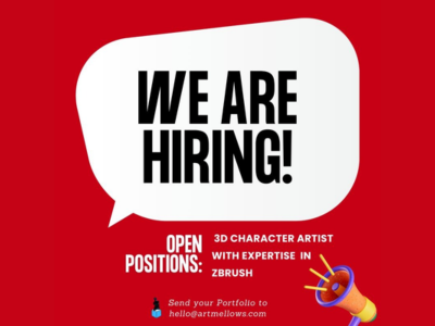 Work From Home job opening for 3D Character Artist