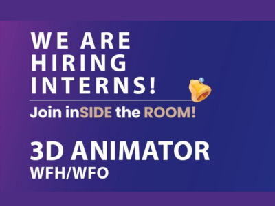 inSIDE the ROOM is hiring 3D Animator Interns