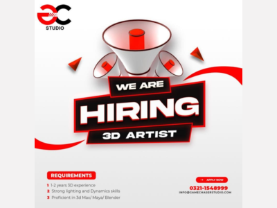 3D Artist required at Game Chaser Studio