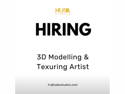 3D Modeling & Texturing Artist required at Haika Studios