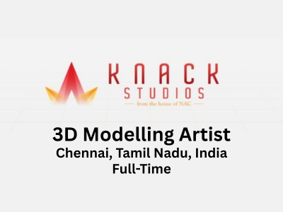 3D Modelling Artist required at Knack Studios