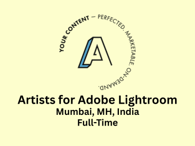 Adnet Global is hiring Artists for Adobe Lightroom