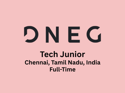 DNEG is looking for experienced Tech Junior