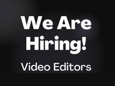 Full-Time job opening for skilled Video Editors