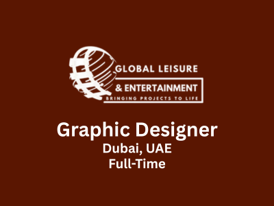 Global Leisure & Entertainment is looking for a Graphic Designer