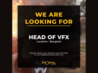 Head Of VFX required at The Monk Studios