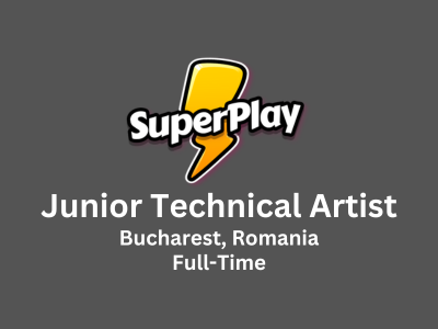 Junior Technical Artist required at SuperPlay